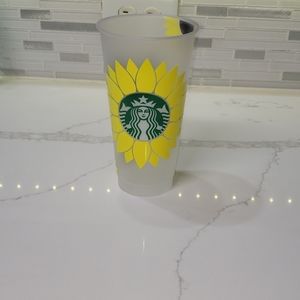 Sunflower starbucks cold cup